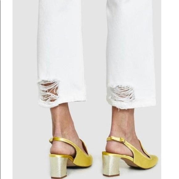 GRLFRND White Linda High Rise Kick Straight Leg - Picture 5 of 10